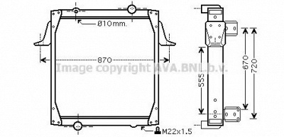 AVA QUALITY COOLING re2011 -  Радиатор, охлаждение двигателя
